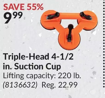 Princess Auto Triple-head 4-1/2 in. suction cup offer