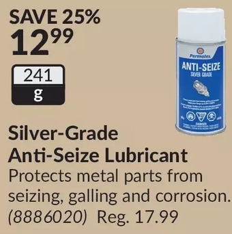 Princess Auto Silver-grade anti-seize lubricant offer