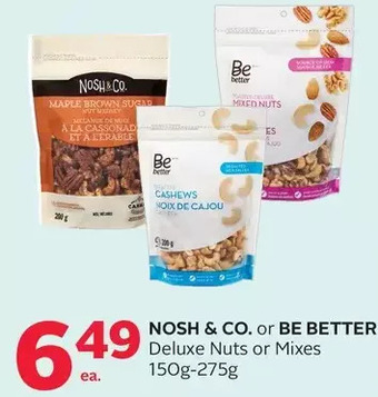 Rexall Nosh & co. or be better deluxe nuts or mixes offer