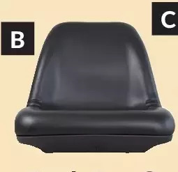 Princess Auto 14-1/2 in. black deluxe high-back seat offer