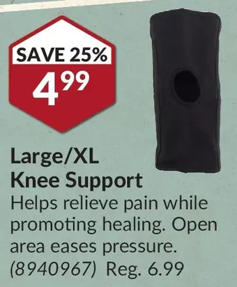 Princess Auto Large/xl knee support offer