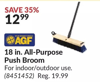 Princess Auto 18 in. all-purpose push broom offer