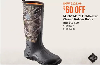 Bass Pro Muck men's fieldblazer classic rubber boots offer