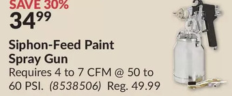 Princess Auto Siphon-feed paint spray gun offer