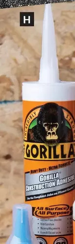 Princess Auto Gorilla glue. construction adhesive offer