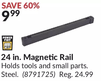 Princess Auto 24 in. magnetic rail offer