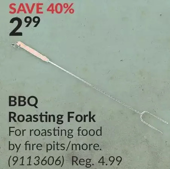 Princess Auto Bbq roasting fork offer
