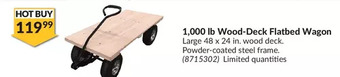 Princess Auto 1,000 lb wood-deck flatbed wagon offer