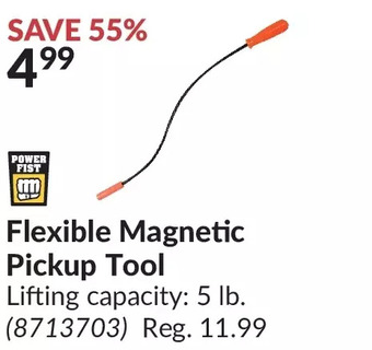 Princess Auto Flexible magnetic pickup tool offer