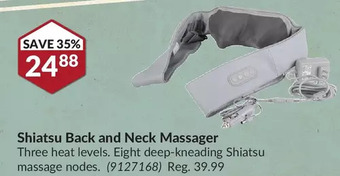 Princess Auto Shiatsu back and neck massager offer