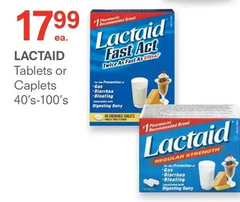 Guardian Pharmacy Lactaid tablets or caplets offer