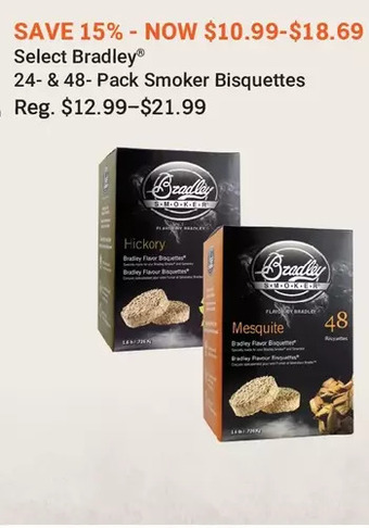 Cabela's Bradley smoker bisquettes offer