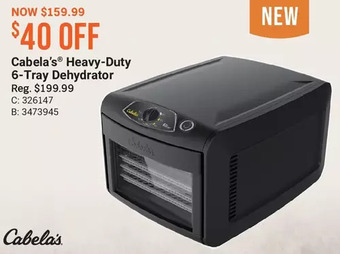 Cabela's Cabela's heavy-duty 6-tray dehydrator offer