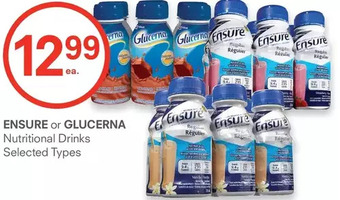 Guardian Pharmacy Ensure or glucerna nutritional drinks offer