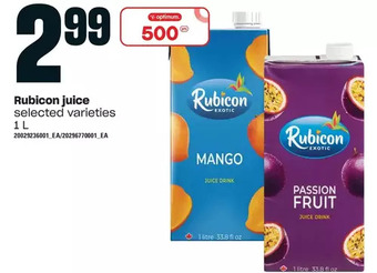 Loblaws Rubicon juice offer