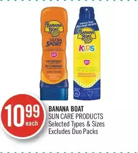 Shoppers Drug Mart Banana boat sun care products offer