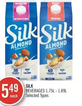 Shoppers Drug Mart Silk beverages offer