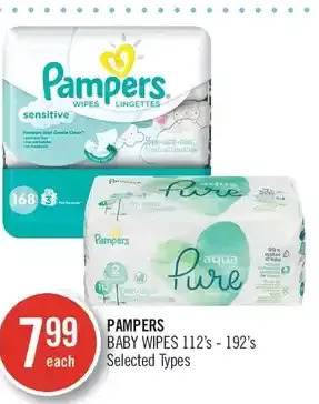 Shoppers Drug Mart Pampers baby wipes offer