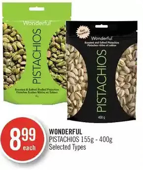 Shoppers Drug Mart Wonderful pistachios offer