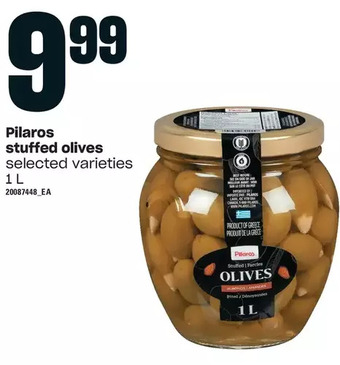 Loblaws Pilaros stuffed olives offer