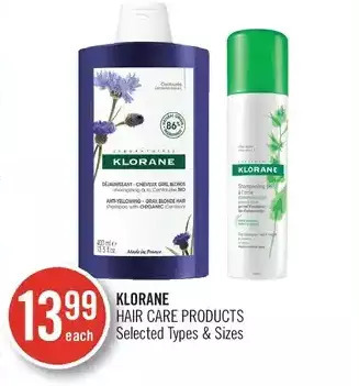 Shoppers Drug Mart Klorane hair care products offer