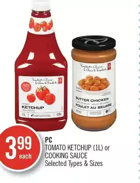 Shoppers Drug Mart Pc tomato ketchup or cooking sauce offer