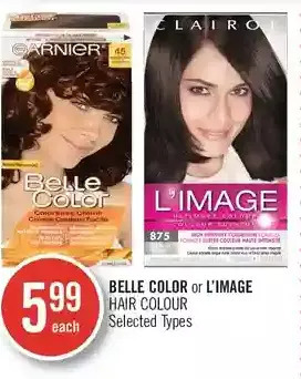 Shoppers Drug Mart Belle color or l'image hair colour offer