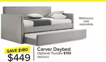 Leon's Carver daybed optional trundle offer