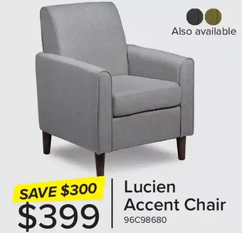 Leon's Lucien accent chair offer