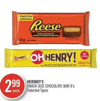 Shoppers Drug Mart Hershey's snack size chocolate bar offer