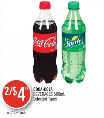 Shoppers Drug Mart Coca-cola beverages offer