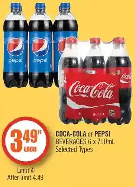 Shoppers Drug Mart Coca-cola or pepsi beverages offer