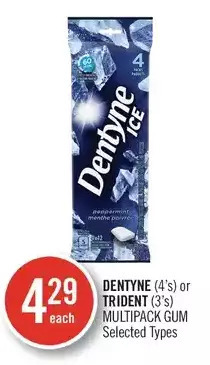 Shoppers Drug Mart Dentyne or trident multipack gum offer