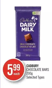 Shoppers Drug Mart Cadbury chocolate bars offer