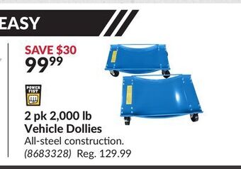Princess Auto 2 pk 2, 000 lb vehicle dollies offer