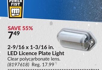 Princess Auto 2-9/16 x 1-3/16 in. led licence plate light offer