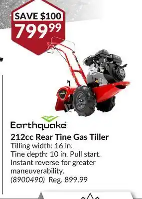 Princess Auto 212cc rear tine gas tiller offer