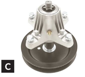 Princess Auto Riding lawn mower deck spindle assemblies offer