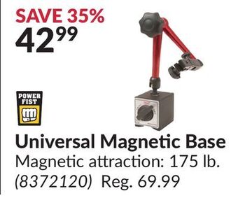 Princess Auto Universal magnetic base offer