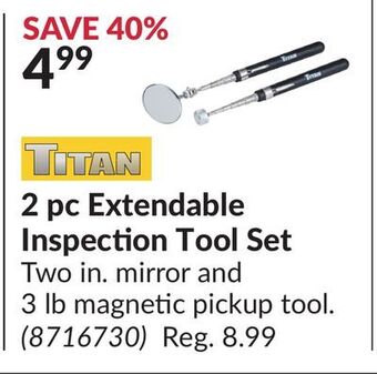 Princess Auto 2 pc extendable inspection tool set offer