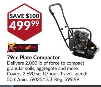 Princess Auto 79cc plate compactor offer