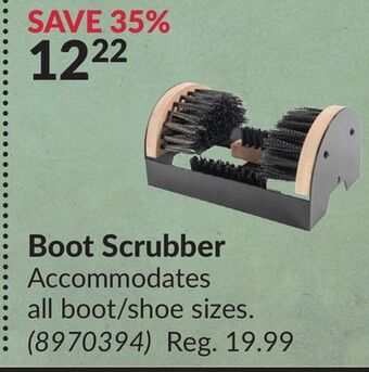 Princess Auto Boot scrubber offer