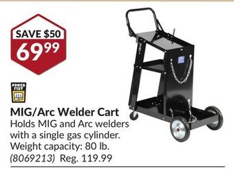 Princess Auto Mig/arc welder cart offer