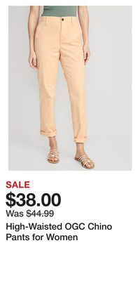 Old Navy High-waisted ogc chino pants for women offer