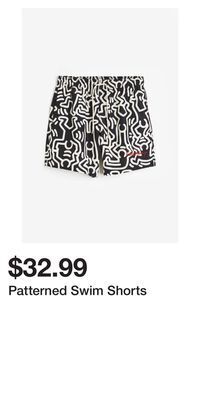 H&M Patterned swim shorts offer