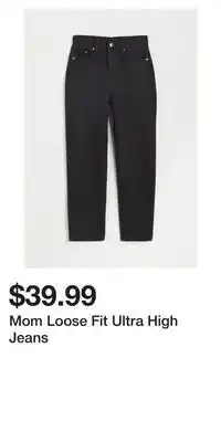 H&M Mom loose fit ultra high jeans offer