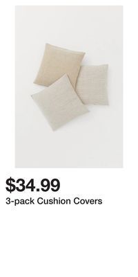 H&M 3-pack cushion covers offer