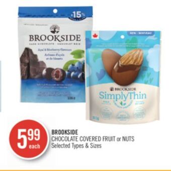 Shoppers Drug Mart Brookside chocolate covered fruit or nuts offer