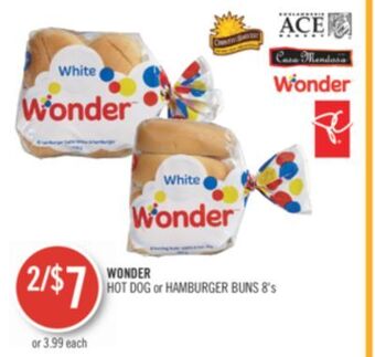Shoppers Drug Mart Wonder hot dog or hamburger buns offer