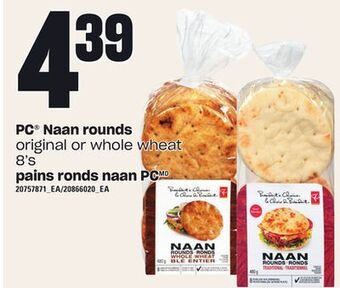 Independent City Market Pains ronds naan pc, 8's offer